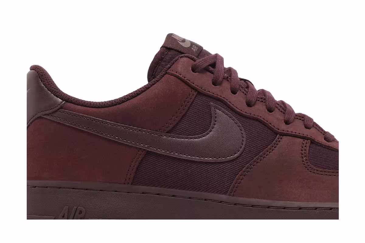 Nike Air Force 1 Burgundy Crush, view 3