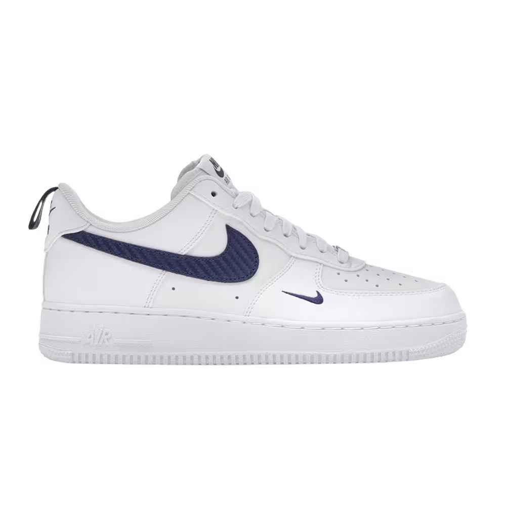 Nike Air Force 1 White White Midnight Navy