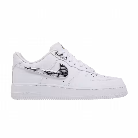Nike Air Force 1 '07 Premium 'Molten Metal Swoosh Pack - Chrome'
