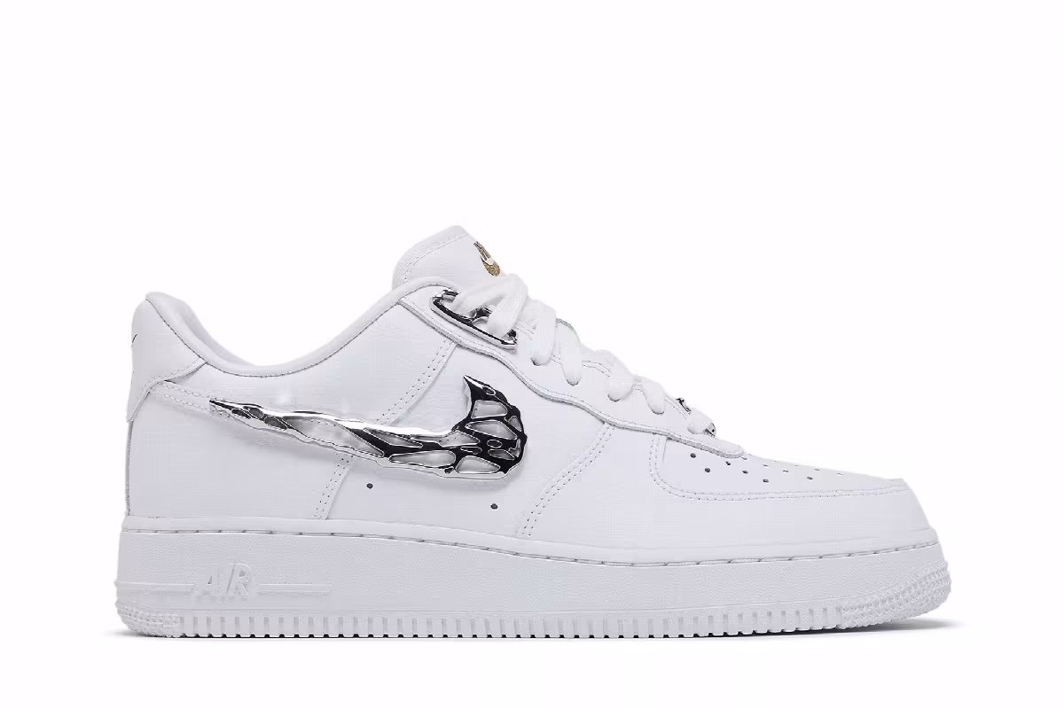 Nike Air Force 1 Molten Metal Swoosh Pack - Chrome, view 2