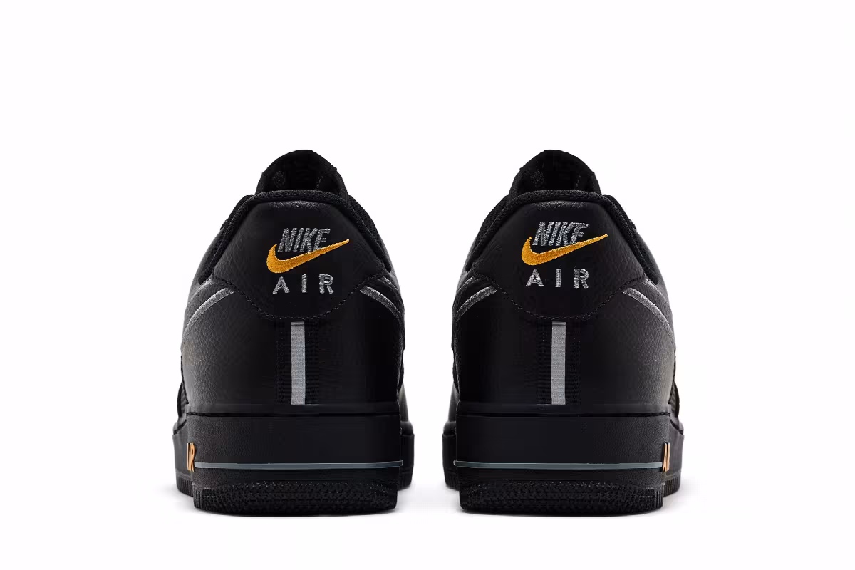 Nike Air Force 1 Low Black Laser Orange, view 7