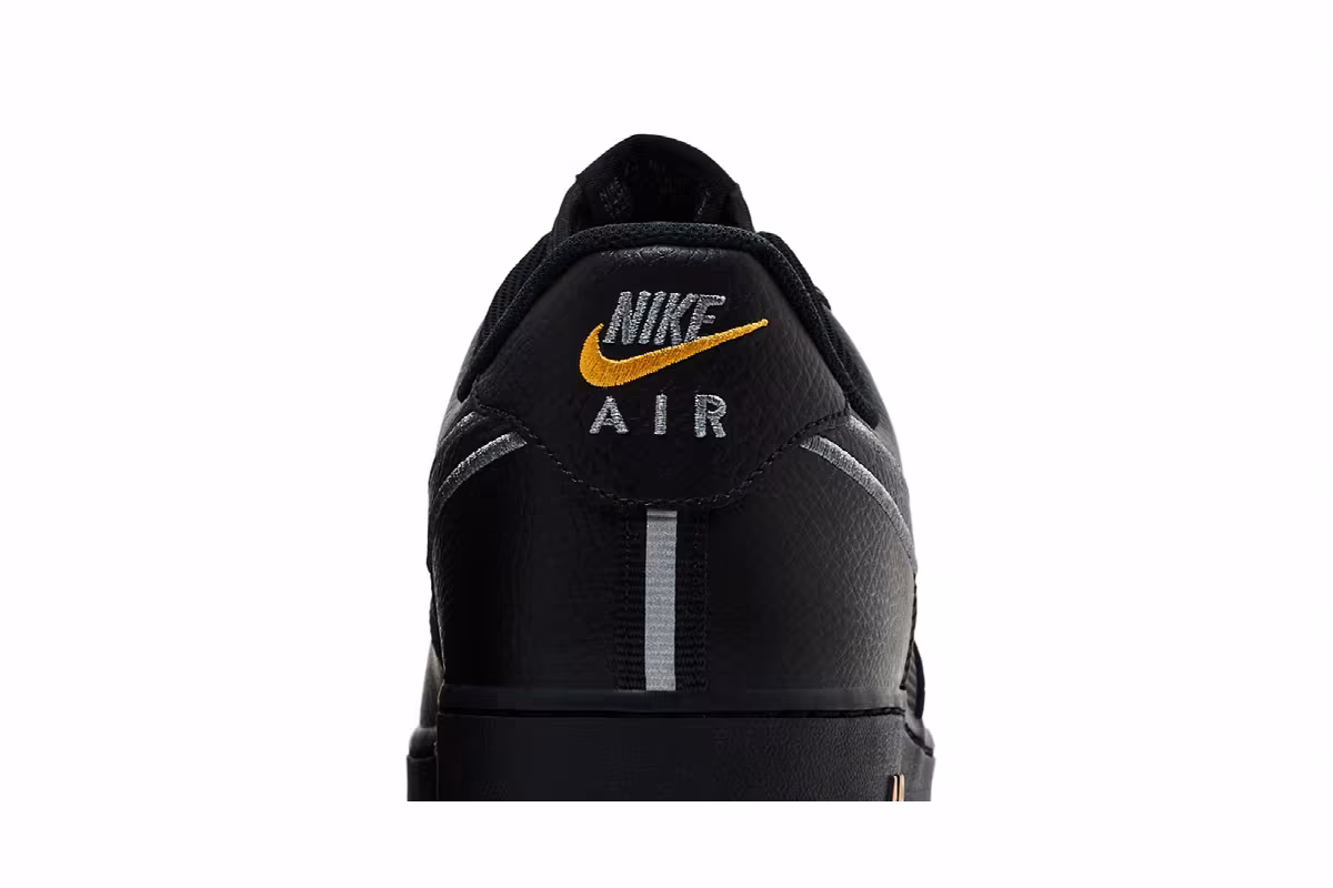 Nike Air Force 1 Low Black Laser Orange, view 8