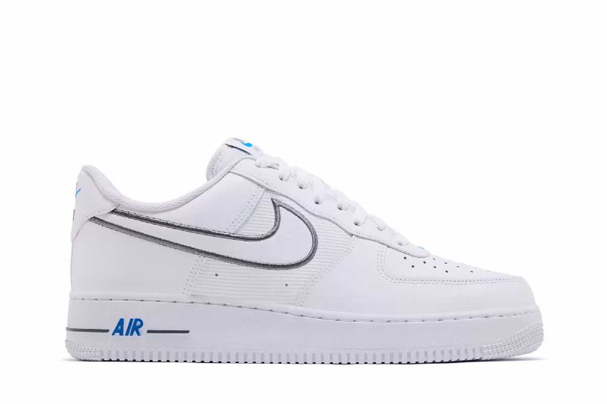 Nike Air Force 1 Low Cool Grey Photo Blue, view 2