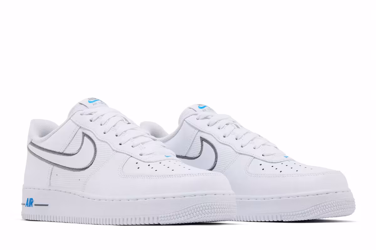 Nike Air Force 1 Low Cool Grey Photo Blue, view 9