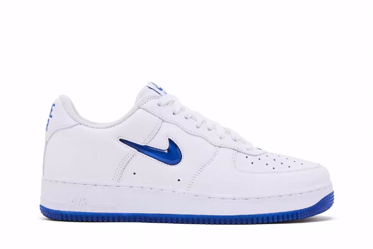 Nike Air Force 1 Jewel Color of the Month - White Hyper Royal, view 2