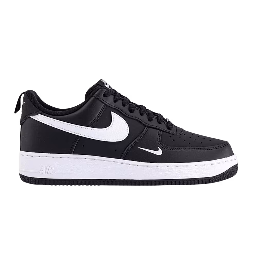 Nike Air Force 1 Carbon Fiber Swoosh Black White