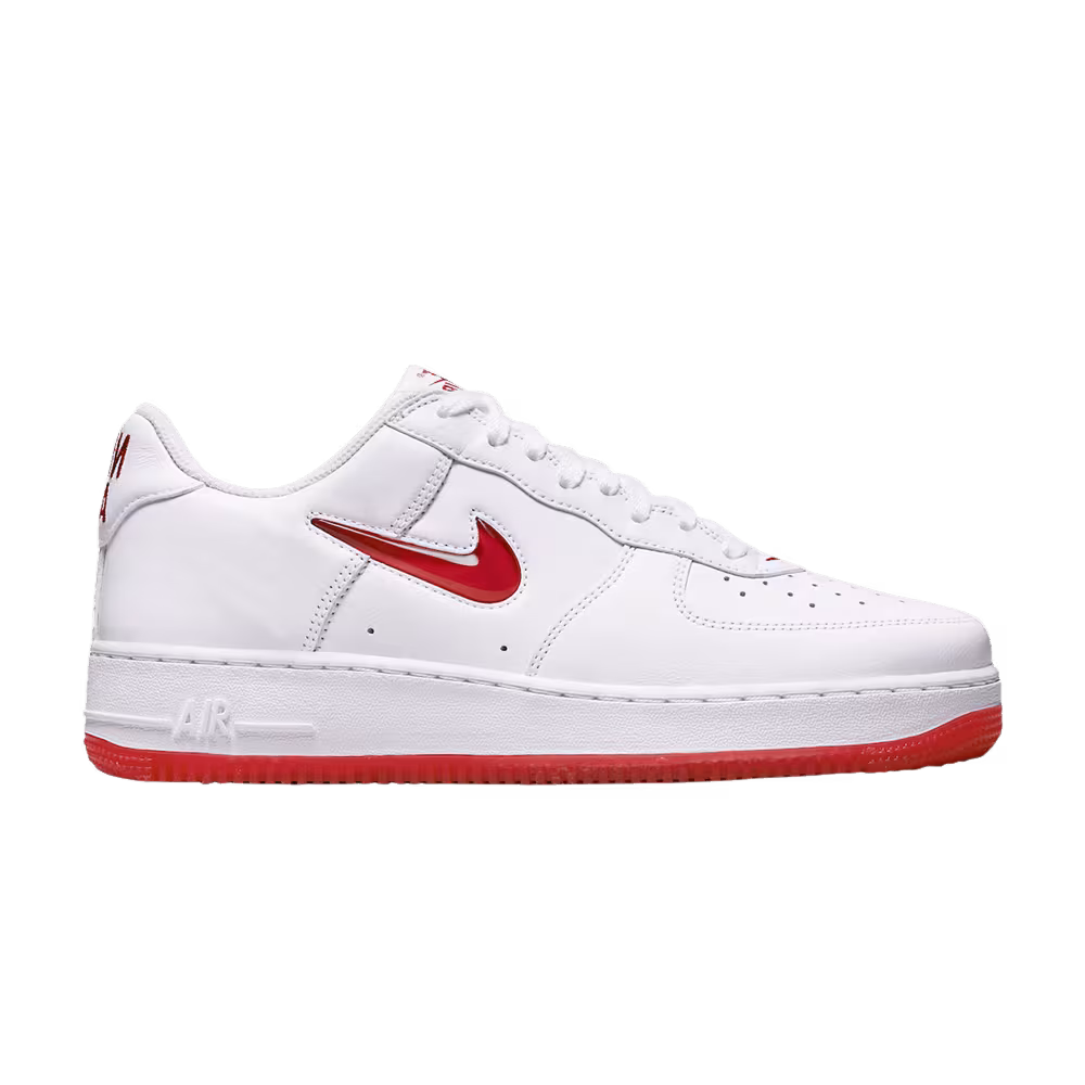 Nike Air Force 1 Jewel Color of the Month - White University Red