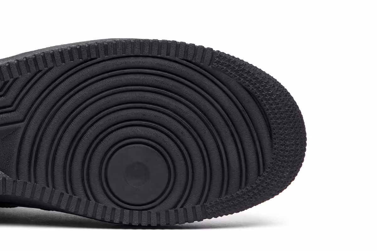 Nike Air Force 1 Mid Triple Black, view 6