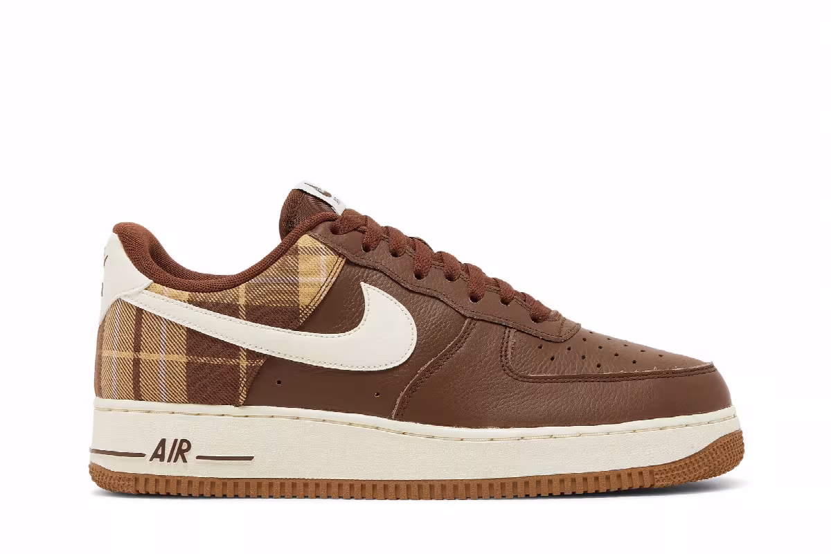 Nike Air Force 1 Cacao Plaid, view 2