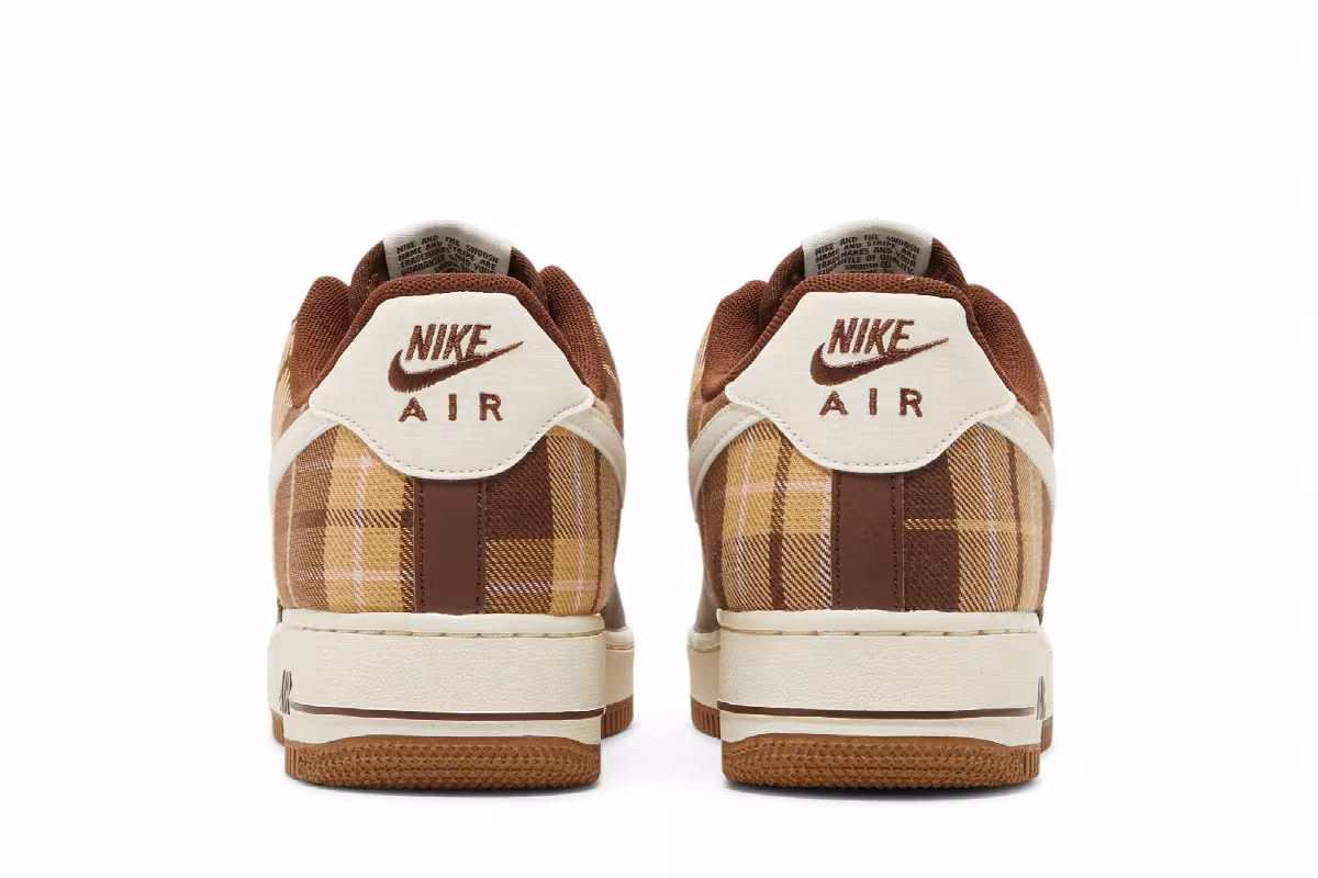 Nike Air Force 1 Cacao Plaid, view 7