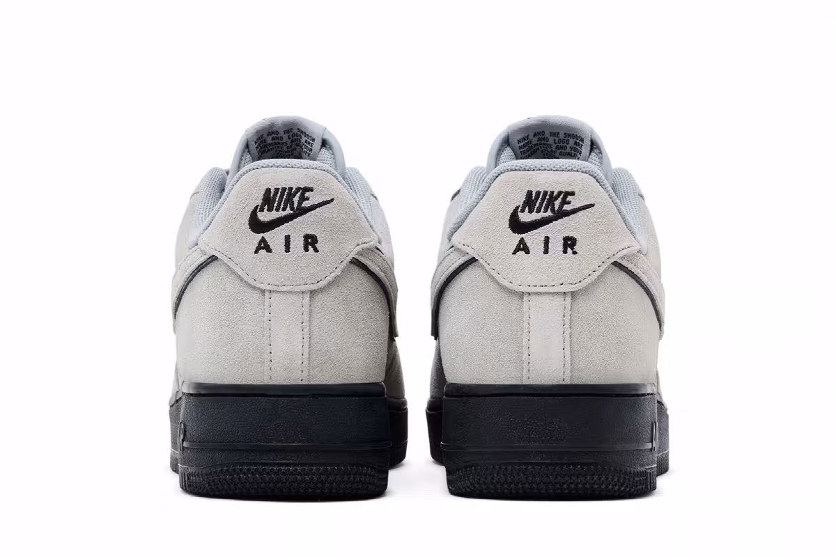 Nike Air Force 1 Smoke Grey Suede, view 7