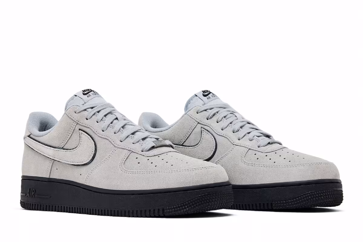 Nike Air Force 1 Smoke Grey Suede, view 9