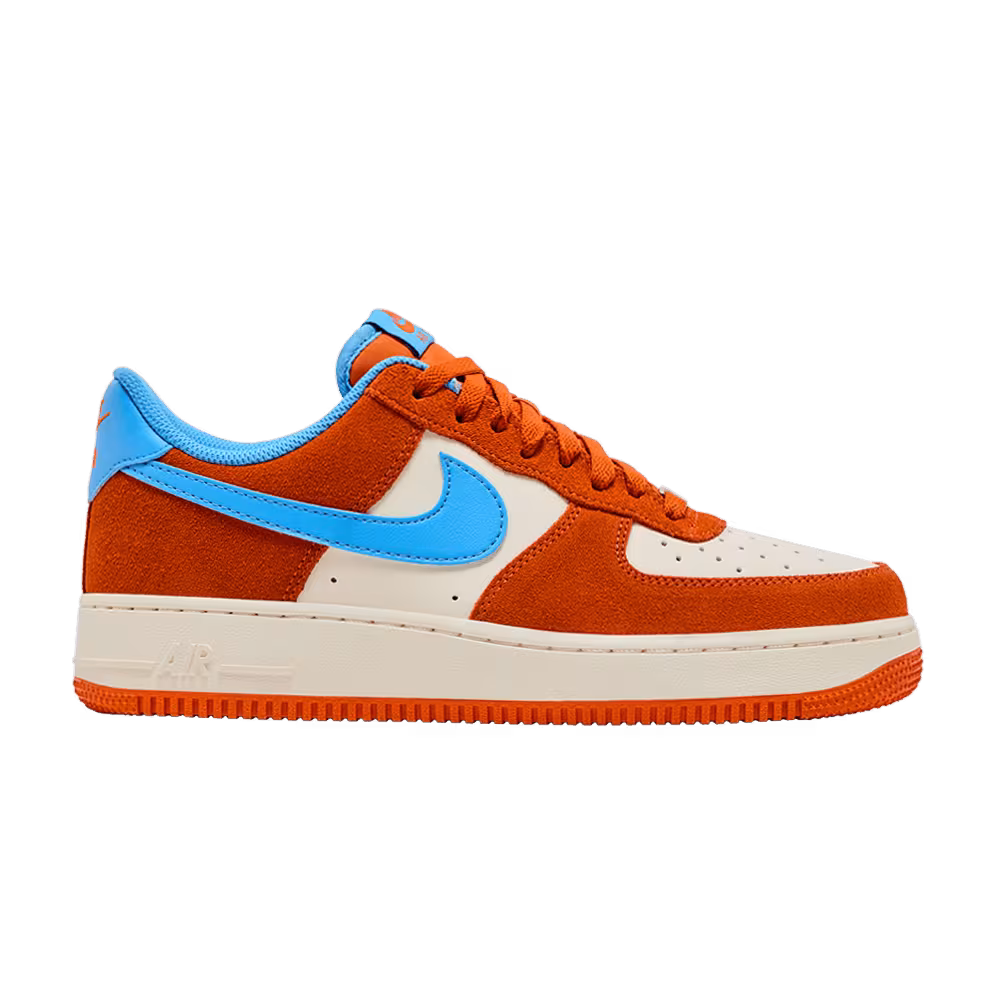 Nike Air Force 1 Safety Orange University Blue