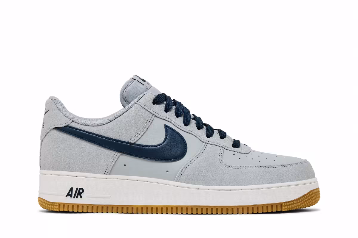 Nike Air Force 1 Light Smoke Grey Navy, view 2