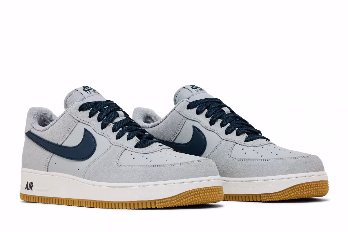 Nike Air Force 1 Light Smoke Grey Navy, view 9