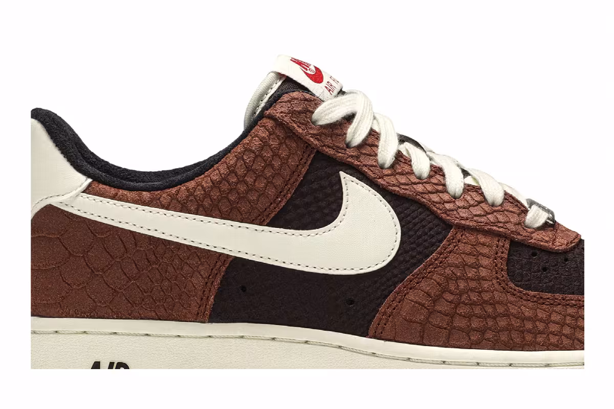 Nike Air Force 1 Low PRM Red Bark, view 3