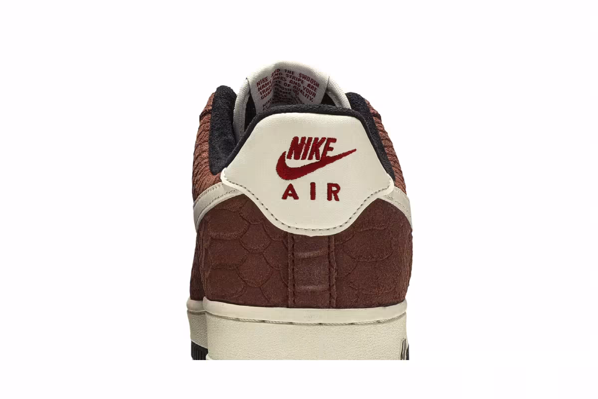 Nike Air Force 1 Low PRM Red Bark, view 8