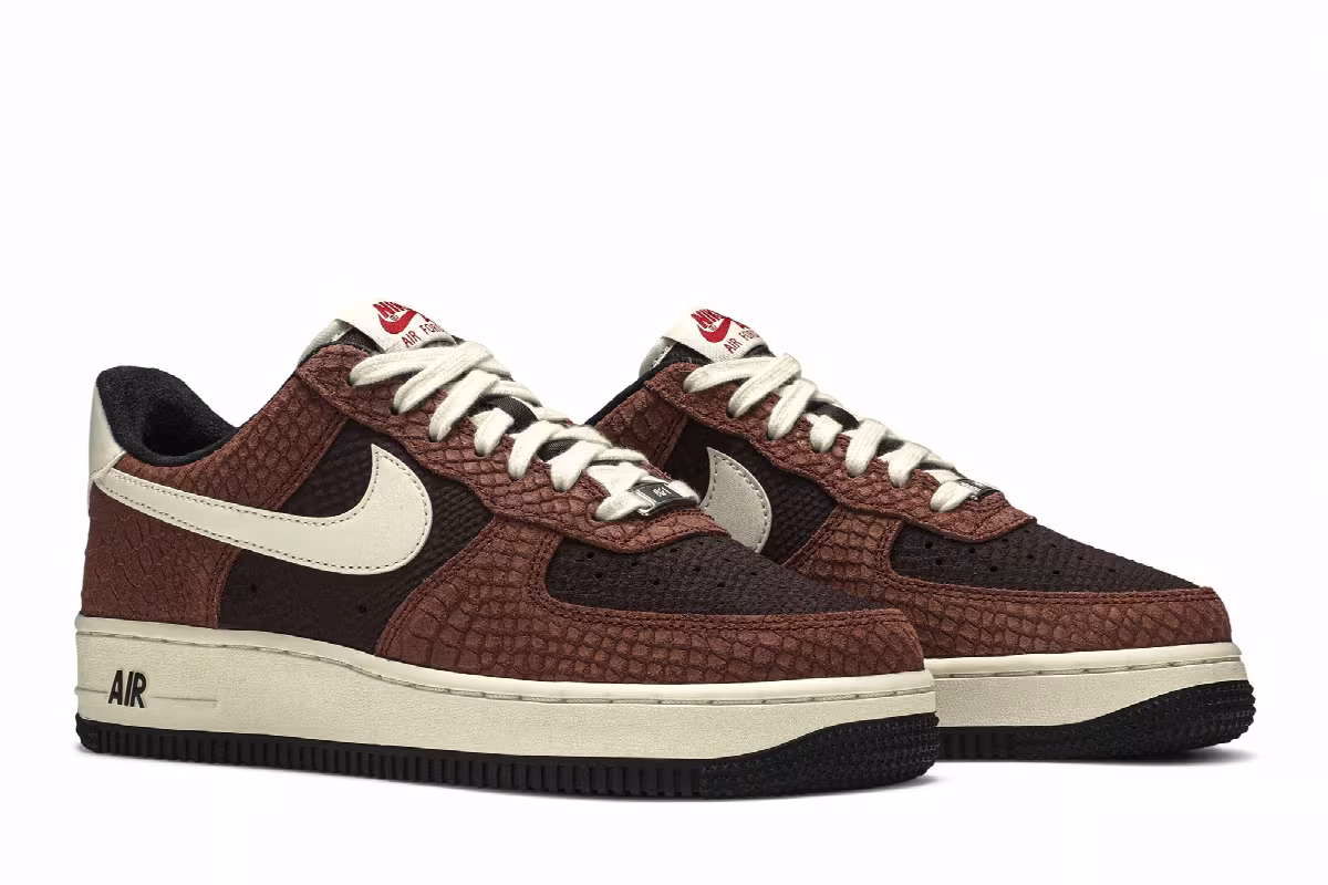 Nike Air Force 1 Low PRM Red Bark, view 9