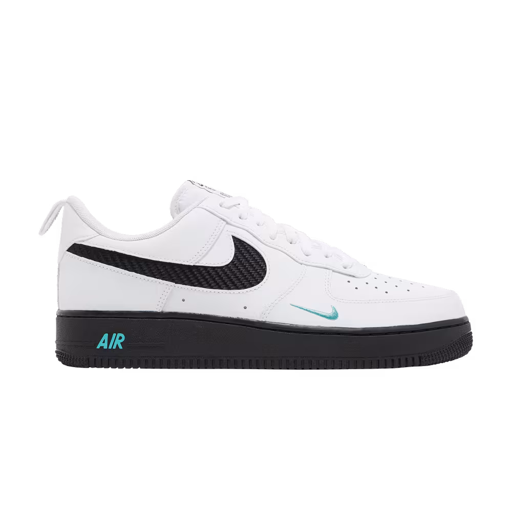 Nike Air Force 1 White Black Teal