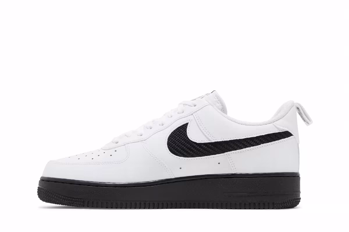 Nike Air Force 1 White Black Teal, view 4