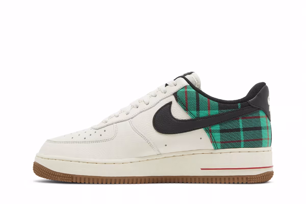 Nike Air Force 1 Ivory Stadium Green Plaid, view 4