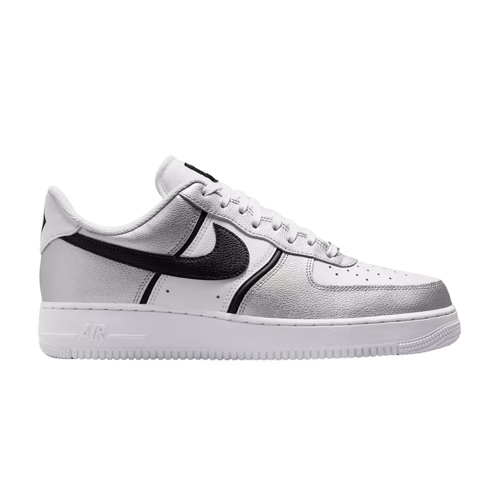 Nike Air Force 1 Metallic Silver Black White