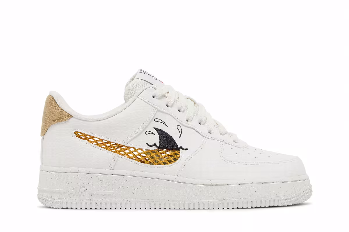 Nike Air Force 1 Low Sun Club - White Shark's Fin, view 2