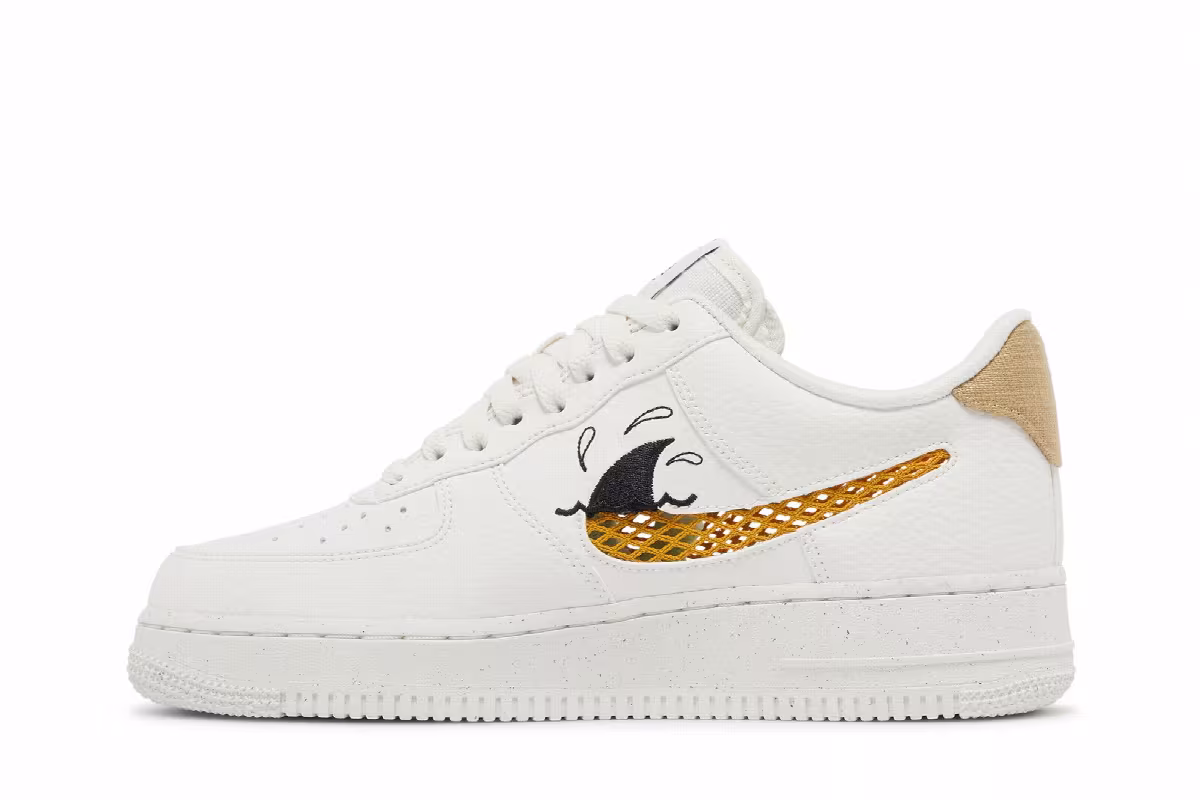 Nike Air Force 1 Low Sun Club - White Shark's Fin, view 4