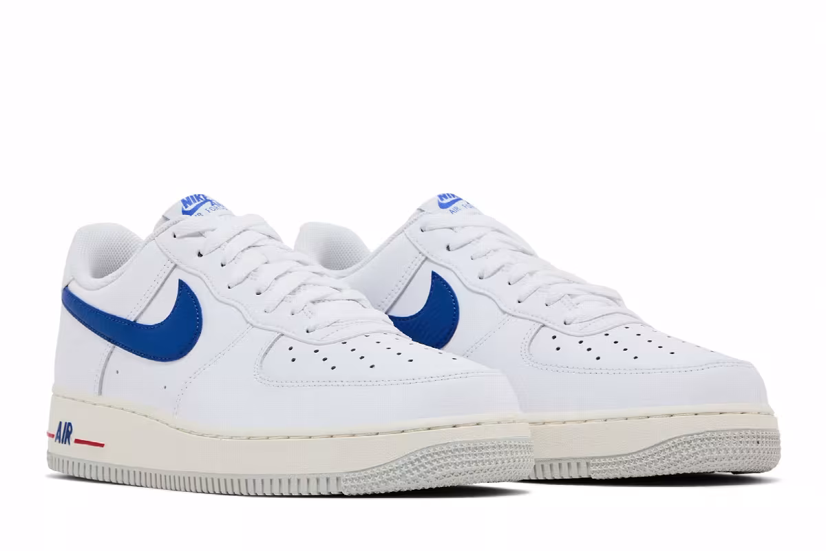 Nike Air Force 1 USA - White Game Royal, view 9