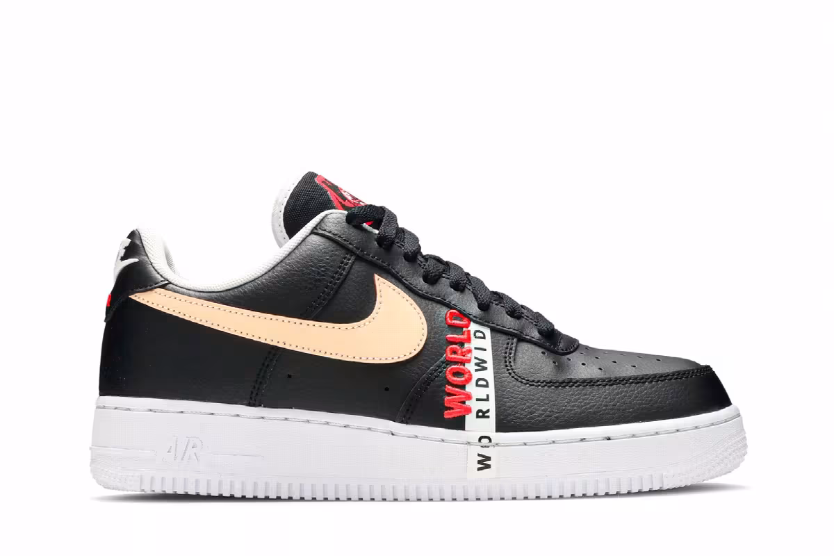 Nike Air Force 1 Low Worldwide Pack - Black Crimson, view 2