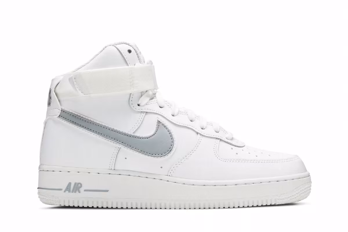 Nike Air Force 1 High White Wolf Grey, view 2