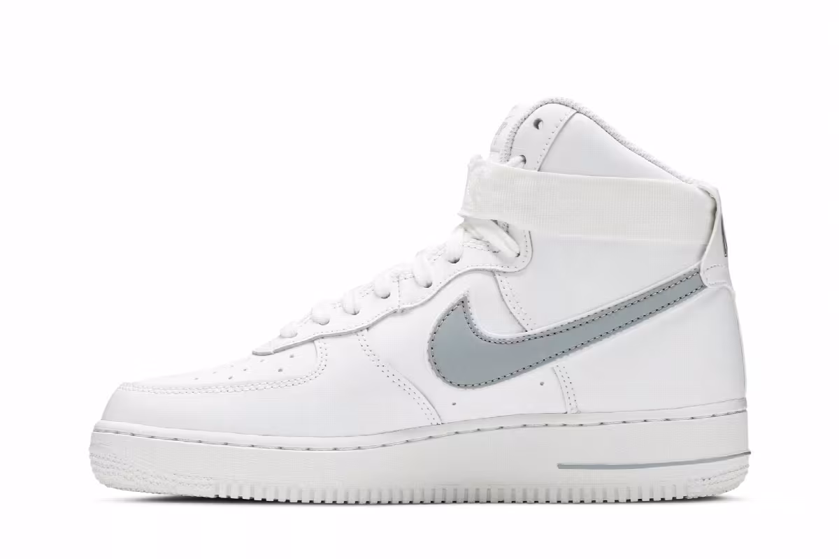 Nike Air Force 1 High White Wolf Grey, view 4