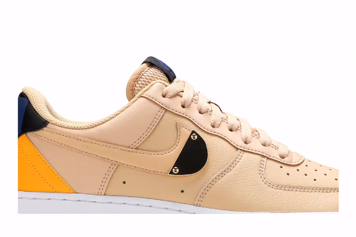 NBA x Nike Air Force 1 Sesame University Gold, view 3