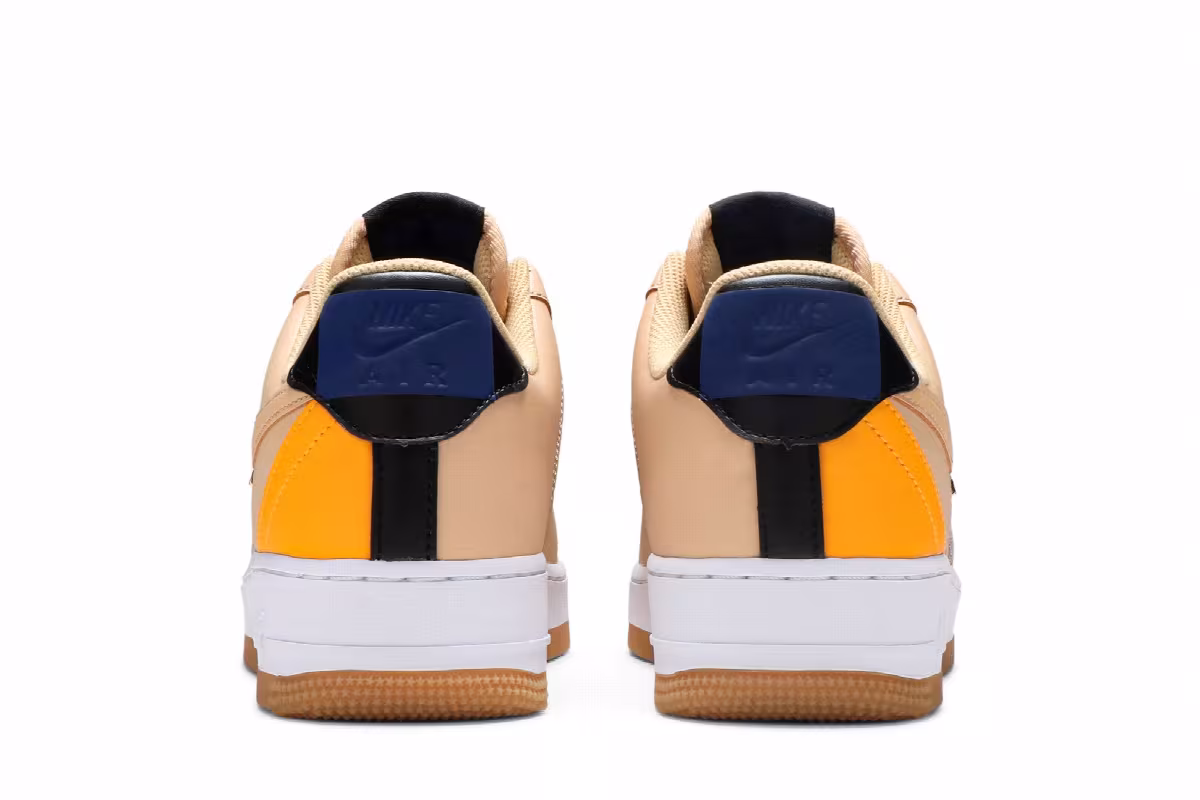 NBA x Nike Air Force 1 Sesame University Gold, view 7