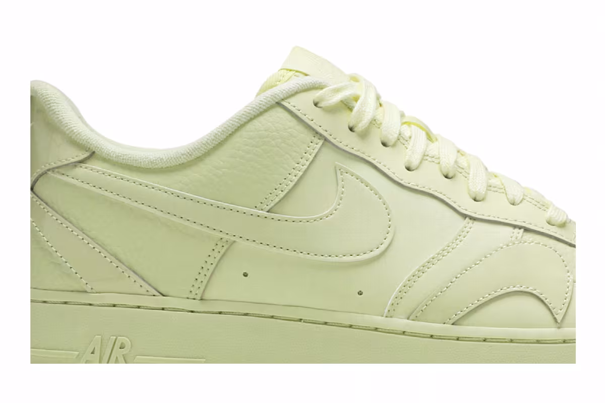 Nike Air Force 1 Low Misplaced Swoosh - Pale Yellow, view 3