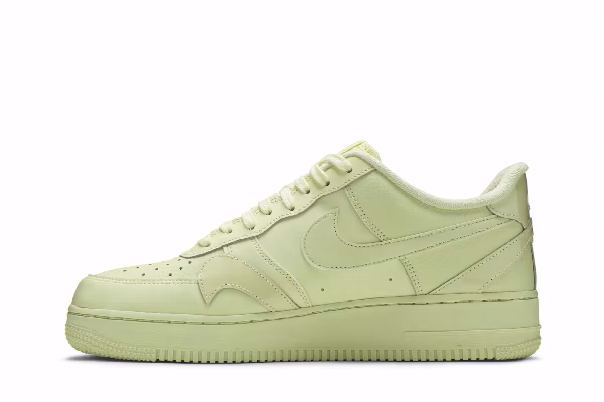 Nike Air Force 1 Low Misplaced Swoosh - Pale Yellow, view 4