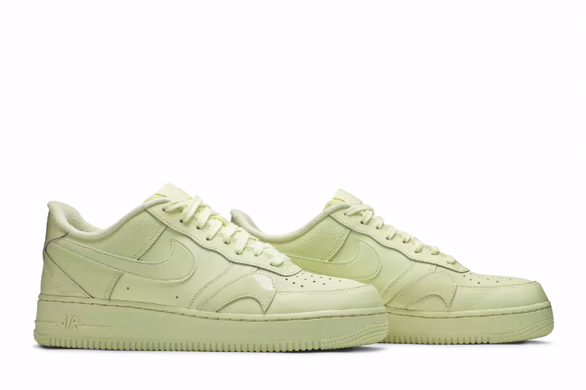 Nike Air Force 1 Low Misplaced Swoosh - Pale Yellow, view 9