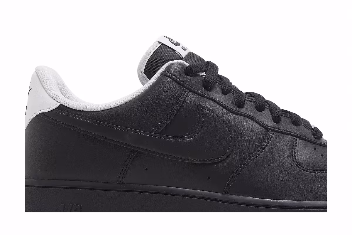 Nike Air Force 1 Double Black White, view 3
