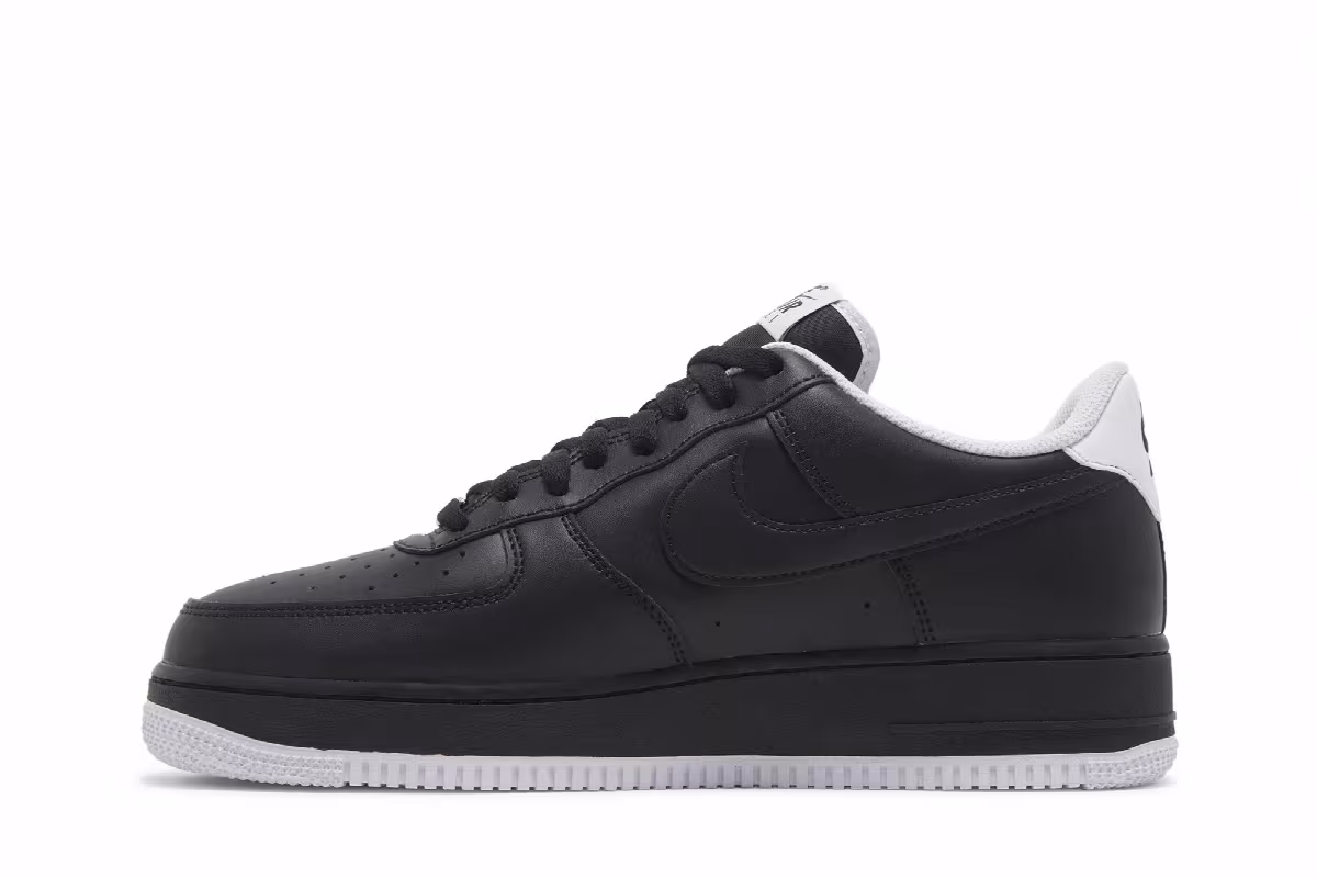 Nike Air Force 1 Double Black White, view 4