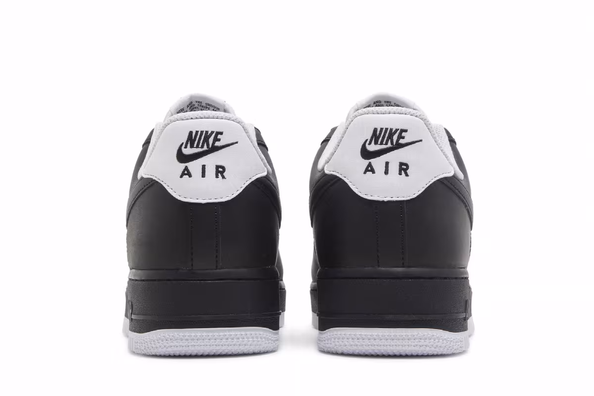 Nike Air Force 1 Double Black White, view 7
