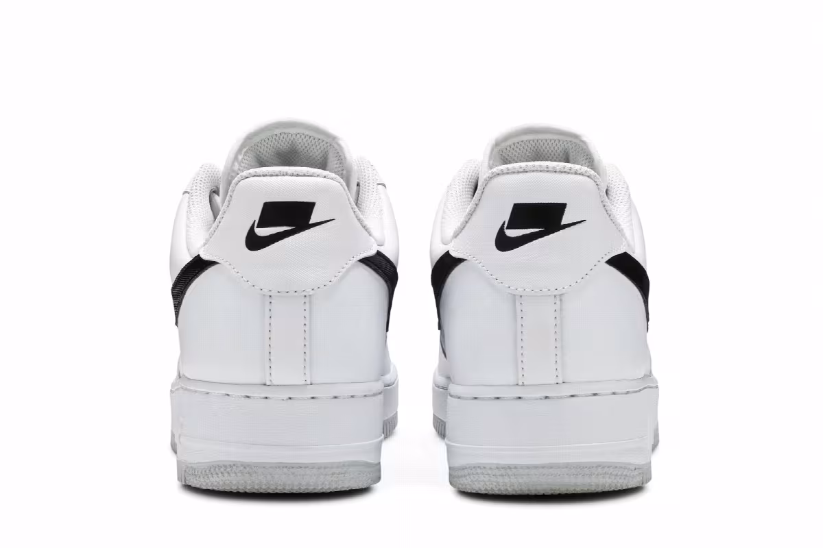 Nike Air Force 1 Low Transparent White Black, view 7