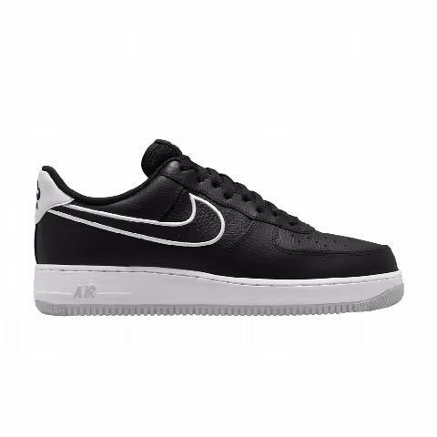 Nike Air Force 1 '07 'Embroidered Swoosh - Black'