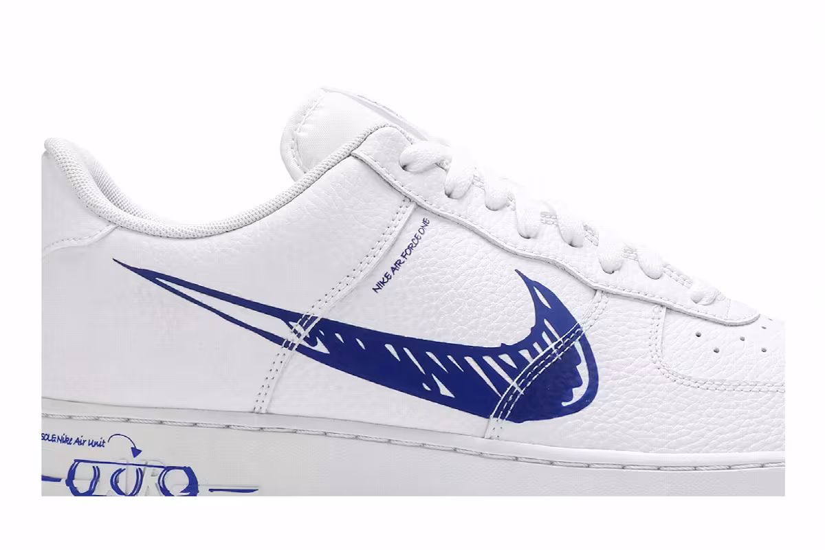 Nike Air Force 1 Low Sketch, view 3