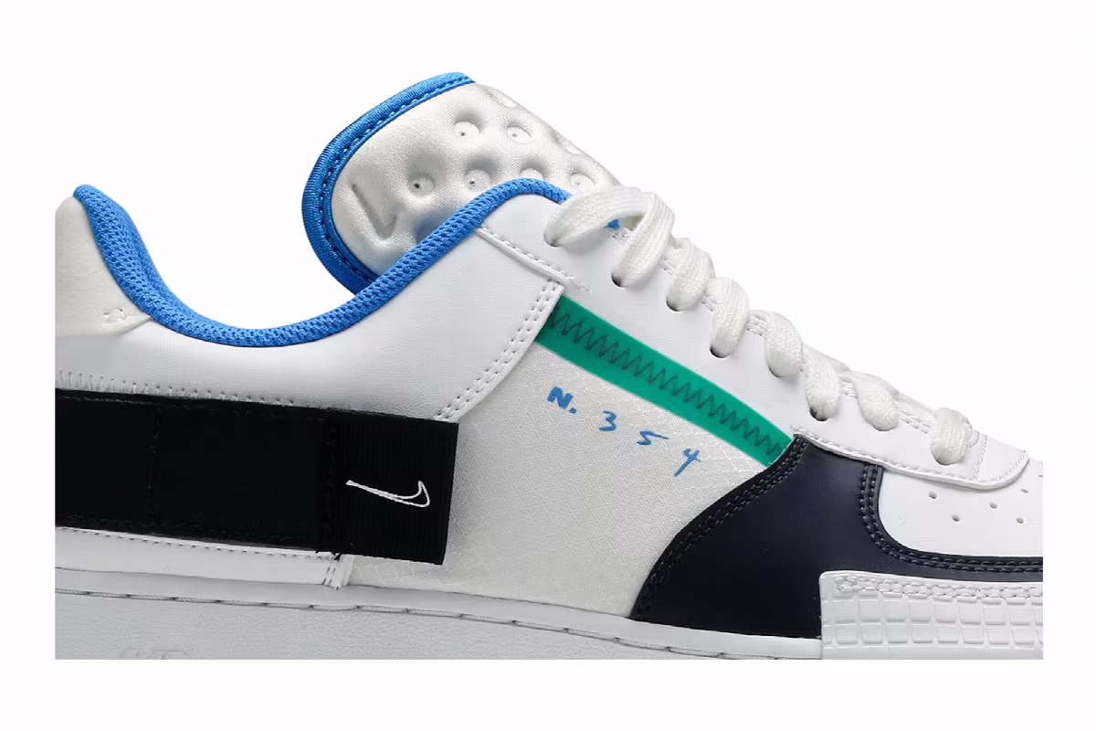 Nike Air Force 1 Type Green Blue, view 3