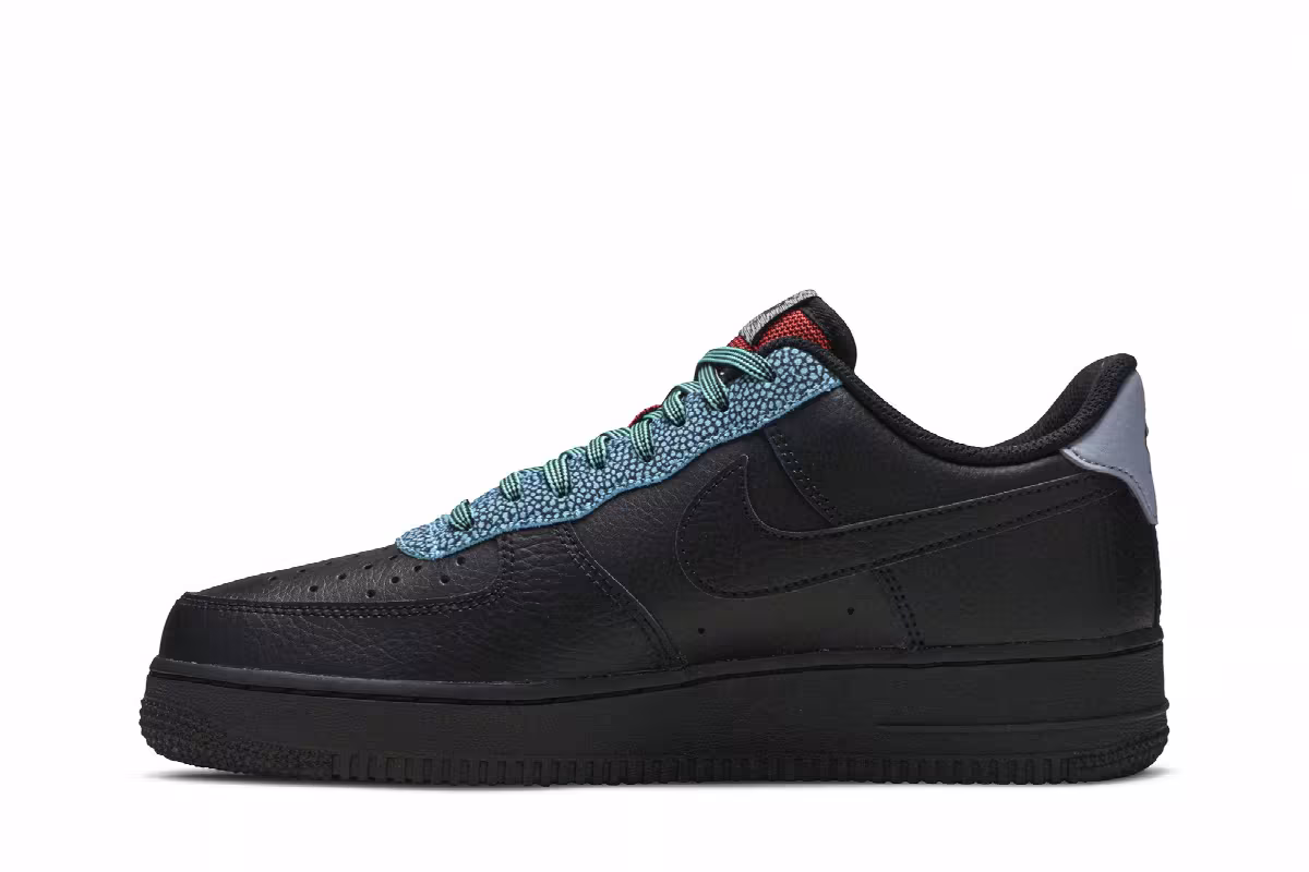 Nike Air Force 1 Black Obsidian Mist, view 4