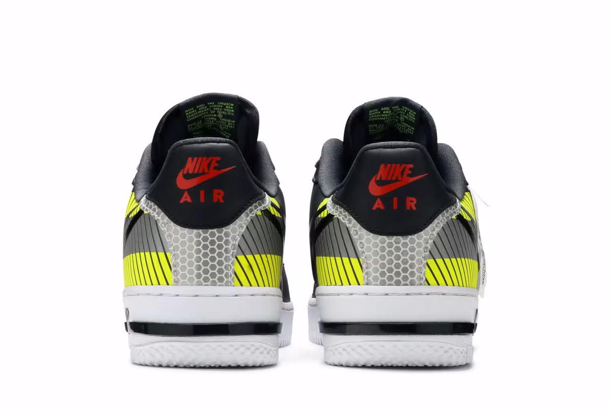 3M x Nike Air Force 1 React LX Anthracite Volt, view 7