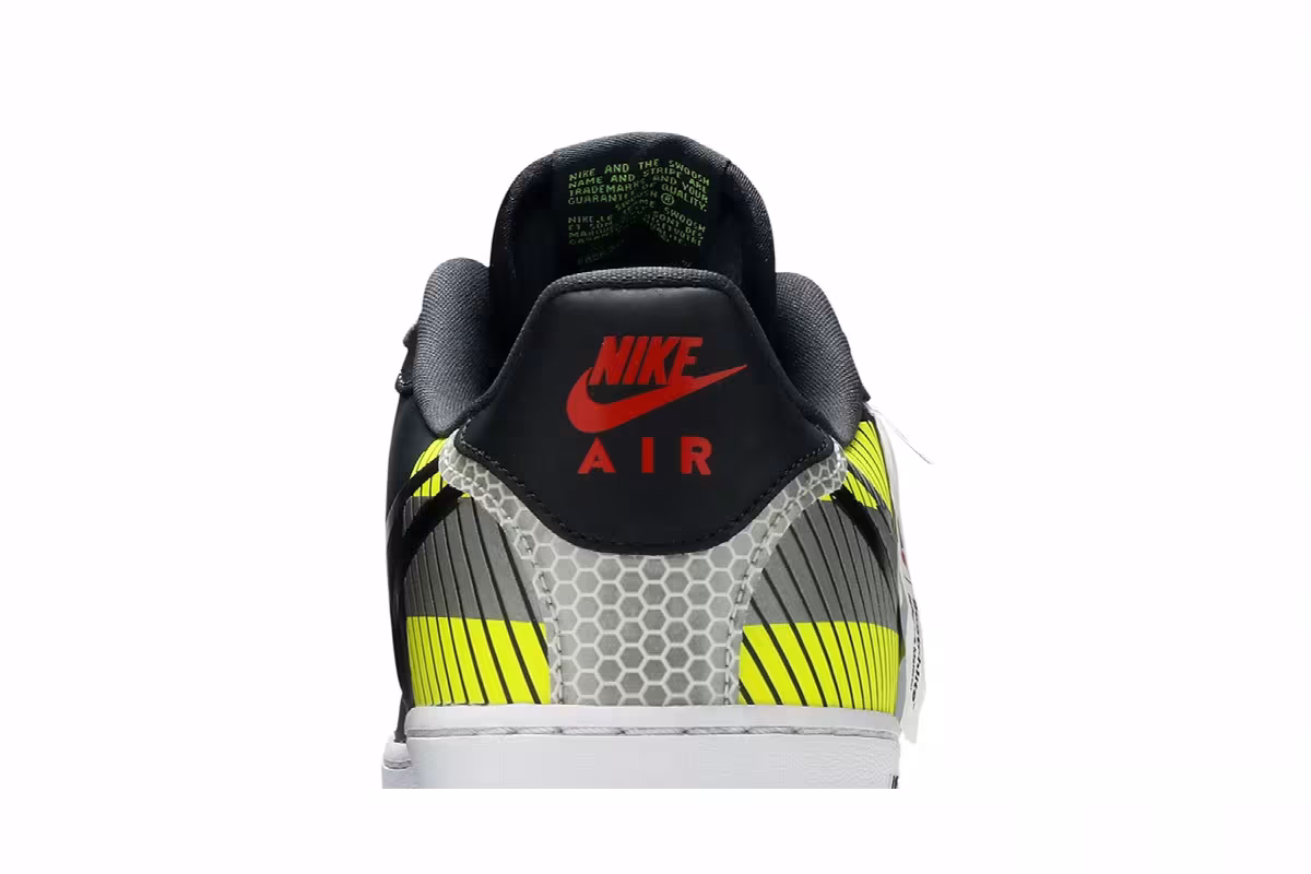 3M x Nike Air Force 1 React LX Anthracite Volt, view 8