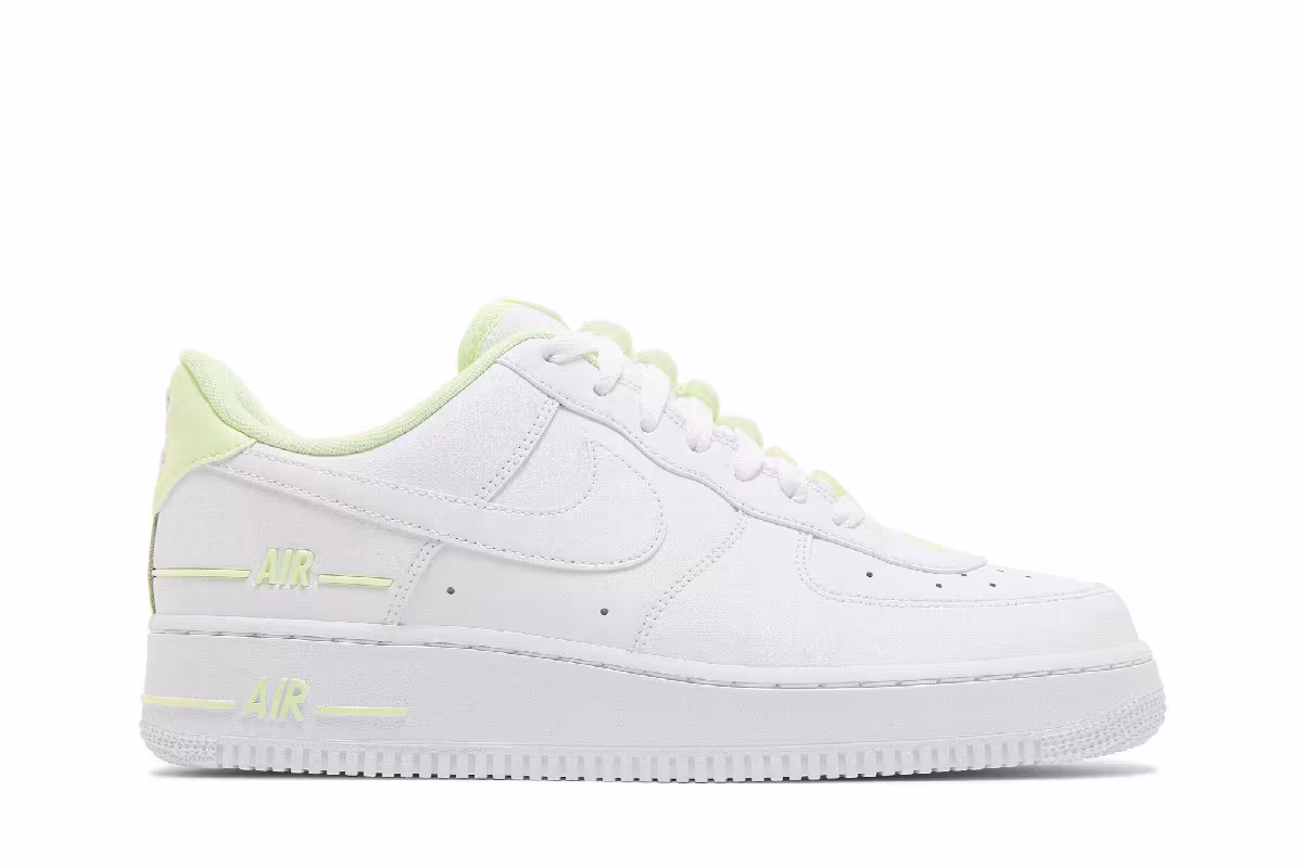 Nike Air Force 1 Double Air Pack - White Barely Volt, view 2