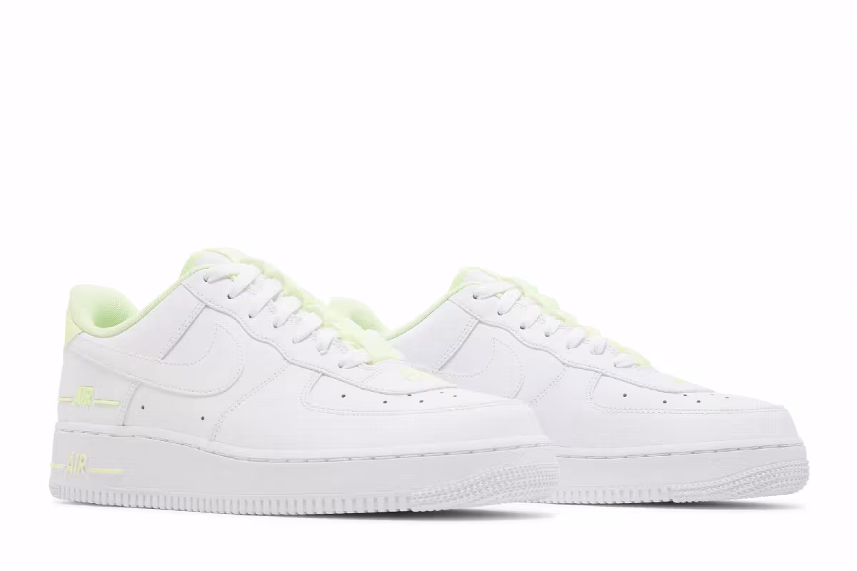 Nike Air Force 1 Double Air Pack - White Barely Volt, view 9