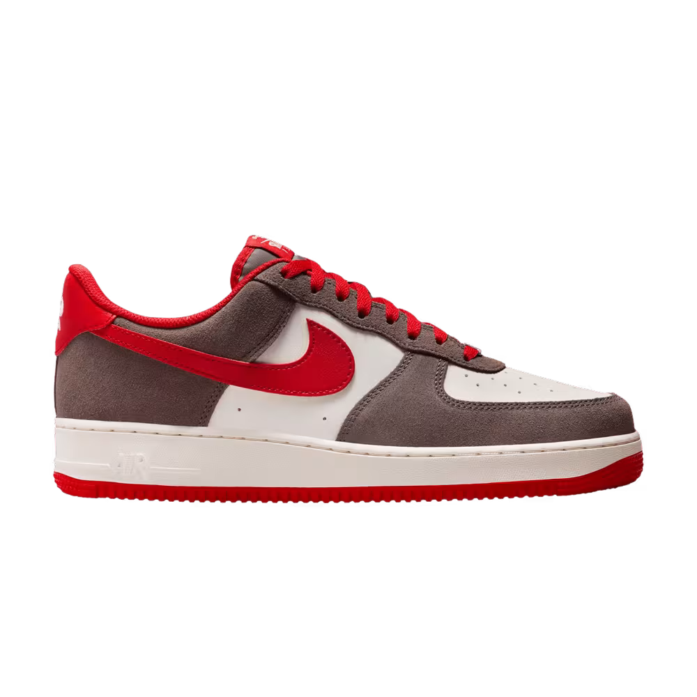 Nike Air Force 1 Baroque Brown University Red